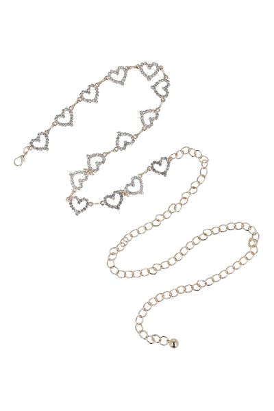 Cinturón cadena corazones brillos sold by Shasa product image thumbnail 5