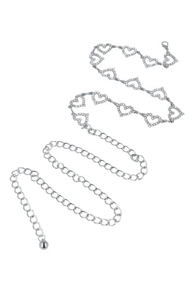 Cinturón cadena corazones brillos sold by Shasa product image thumbnail 3