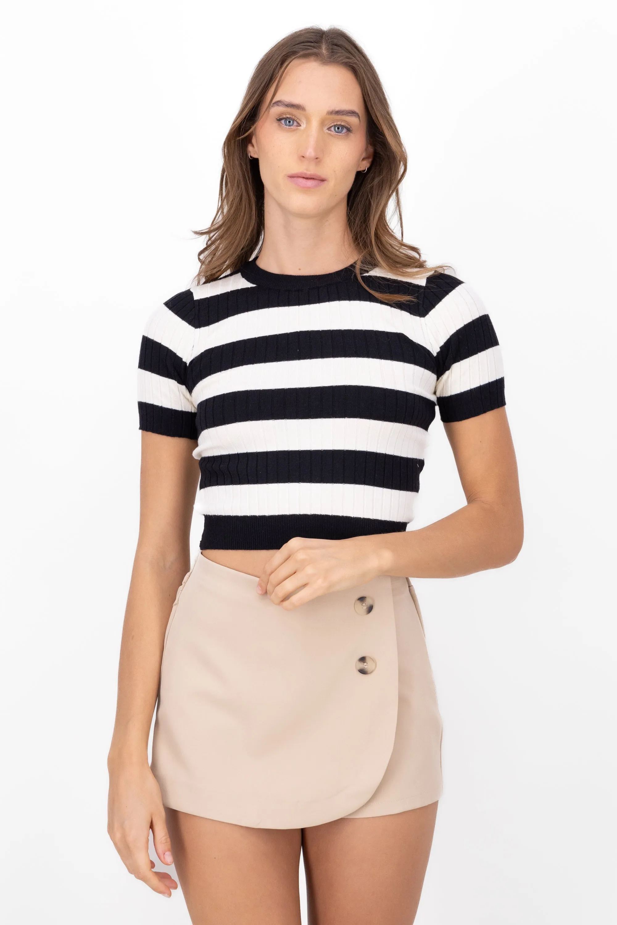 Top tejido manga corta rayas sold by Shasa product image thumbnail 2