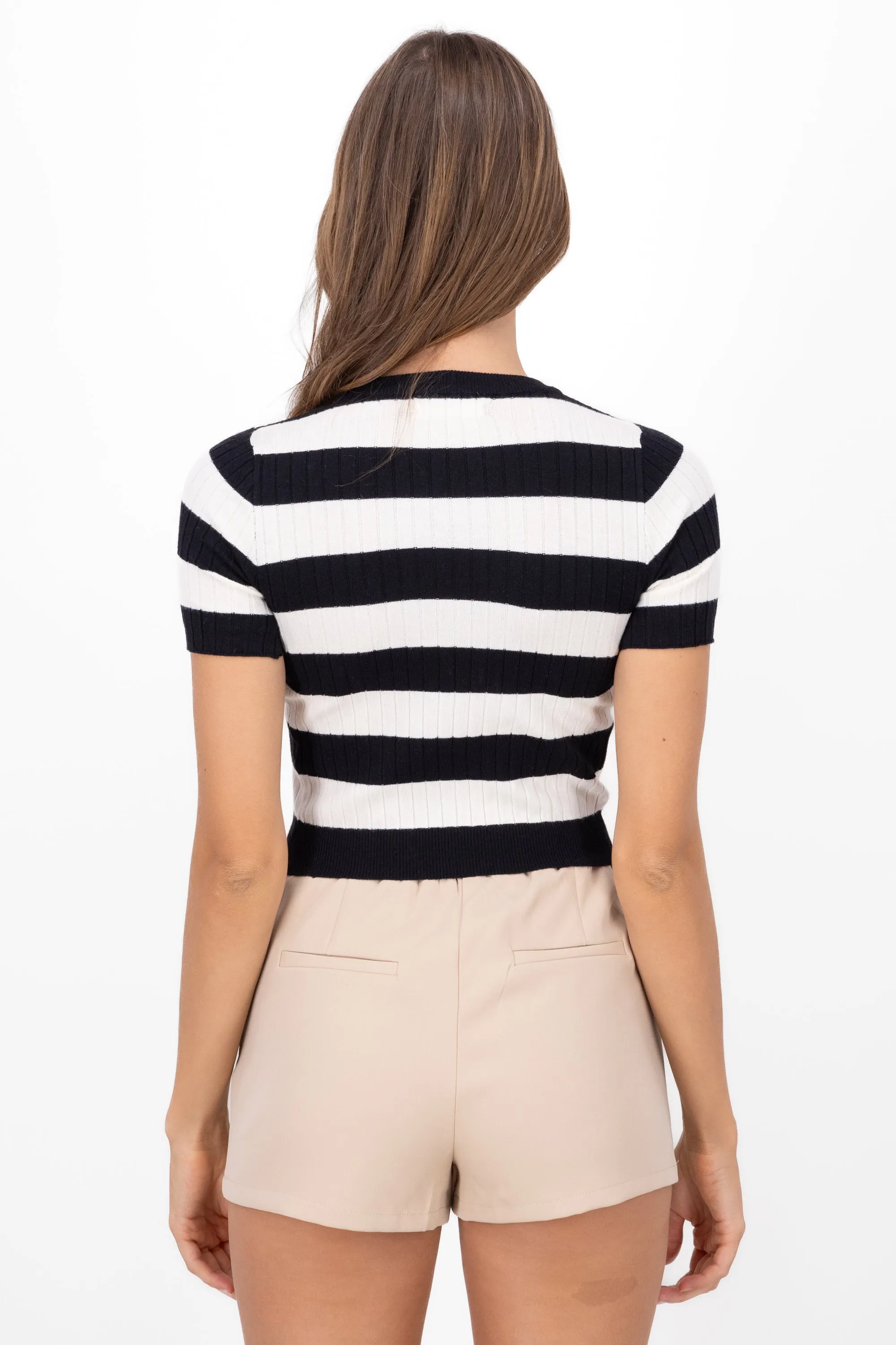 Top tejido manga corta rayas sold by Shasa product image thumbnail 4