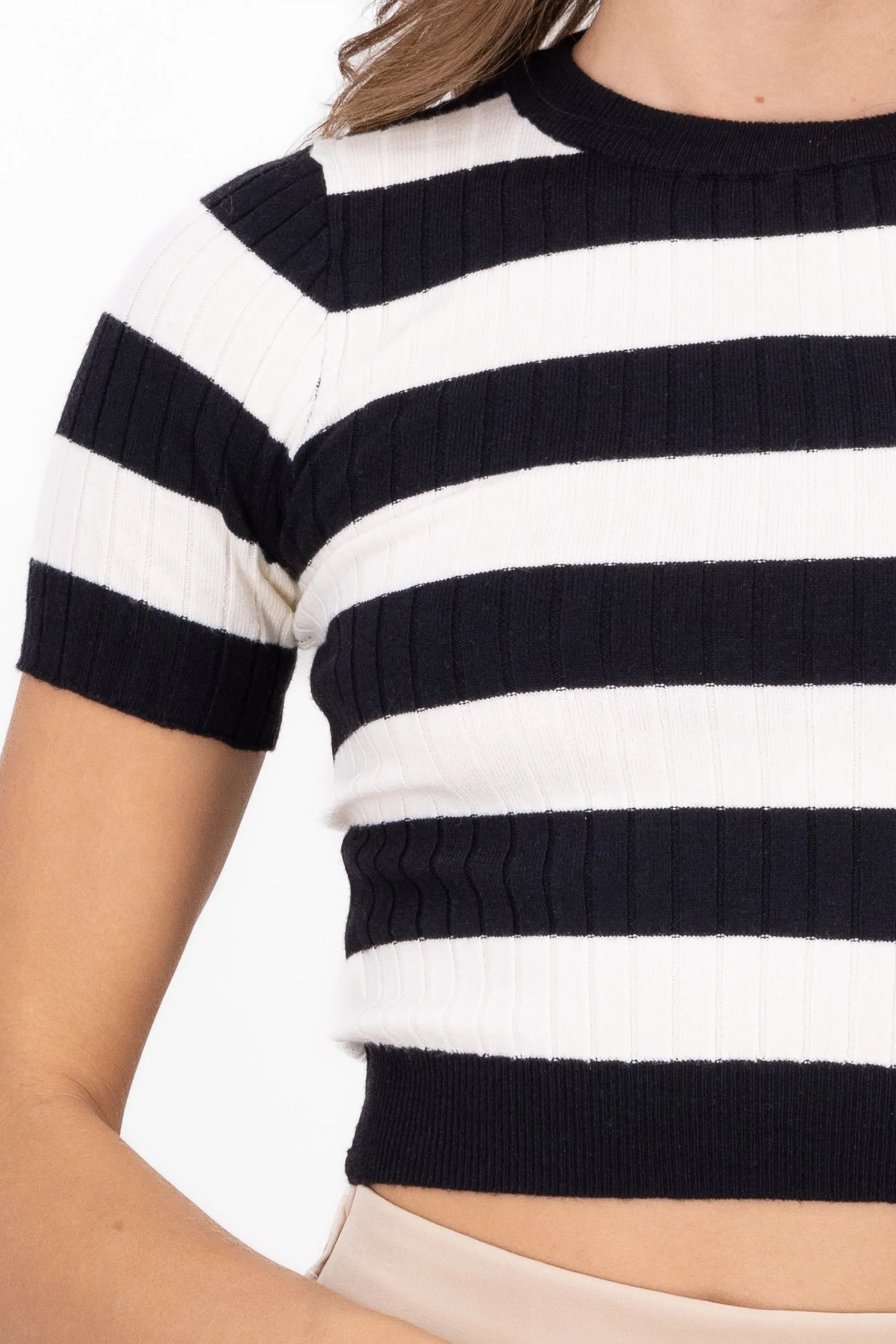 Top tejido manga corta rayas sold by Shasa product image thumbnail 5