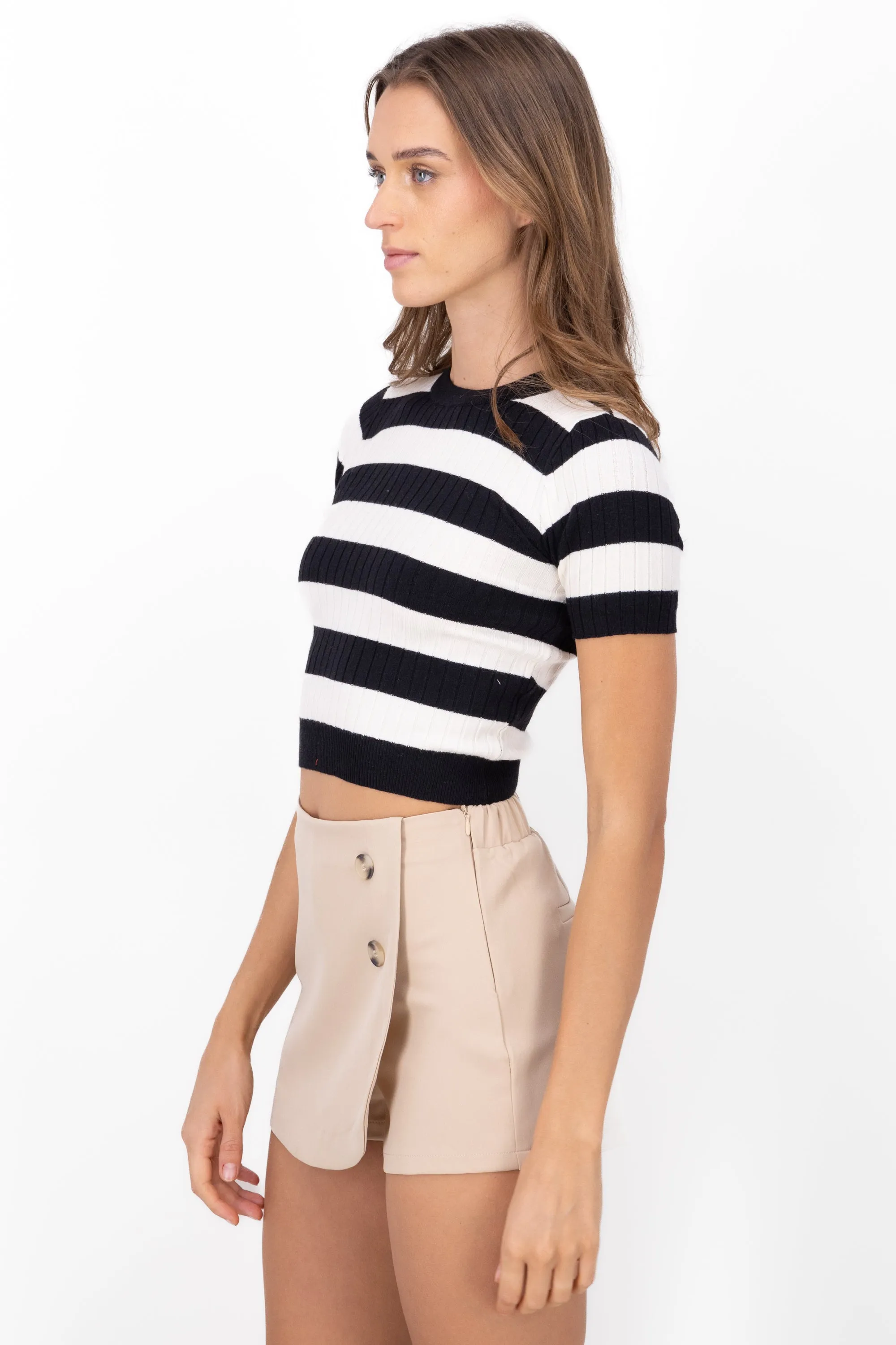 Top tejido manga corta rayas sold by Shasa product image thumbnail 3