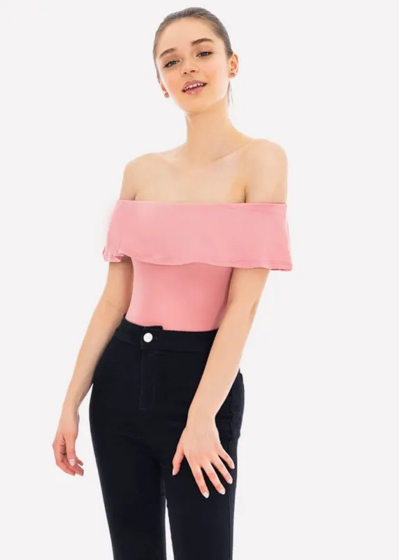 Bodysuit olanes hombro descubierto sold by Shasa