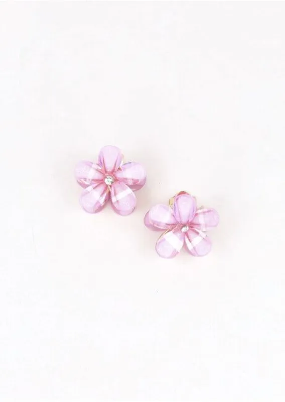 Set 2 pincitas metálicas flor sold by Shasa