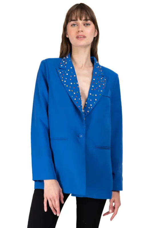 Saco solapa brillos multicolor sold by Shasa
