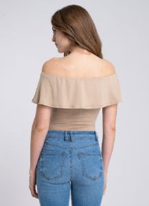 Bodysuit olanes hombro descubierto sold by Shasa