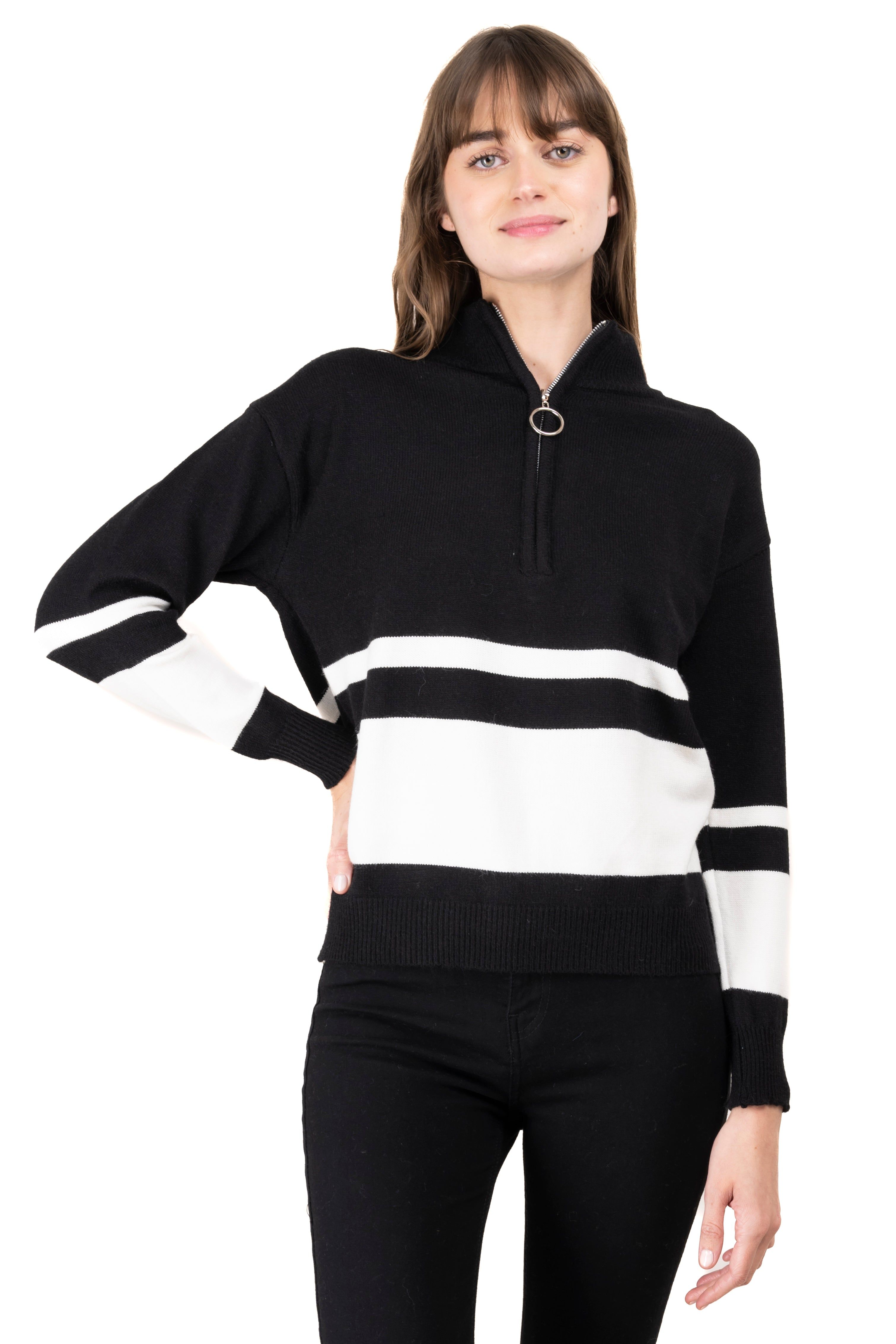 Sueter raya detalle cierre sold by Shasa