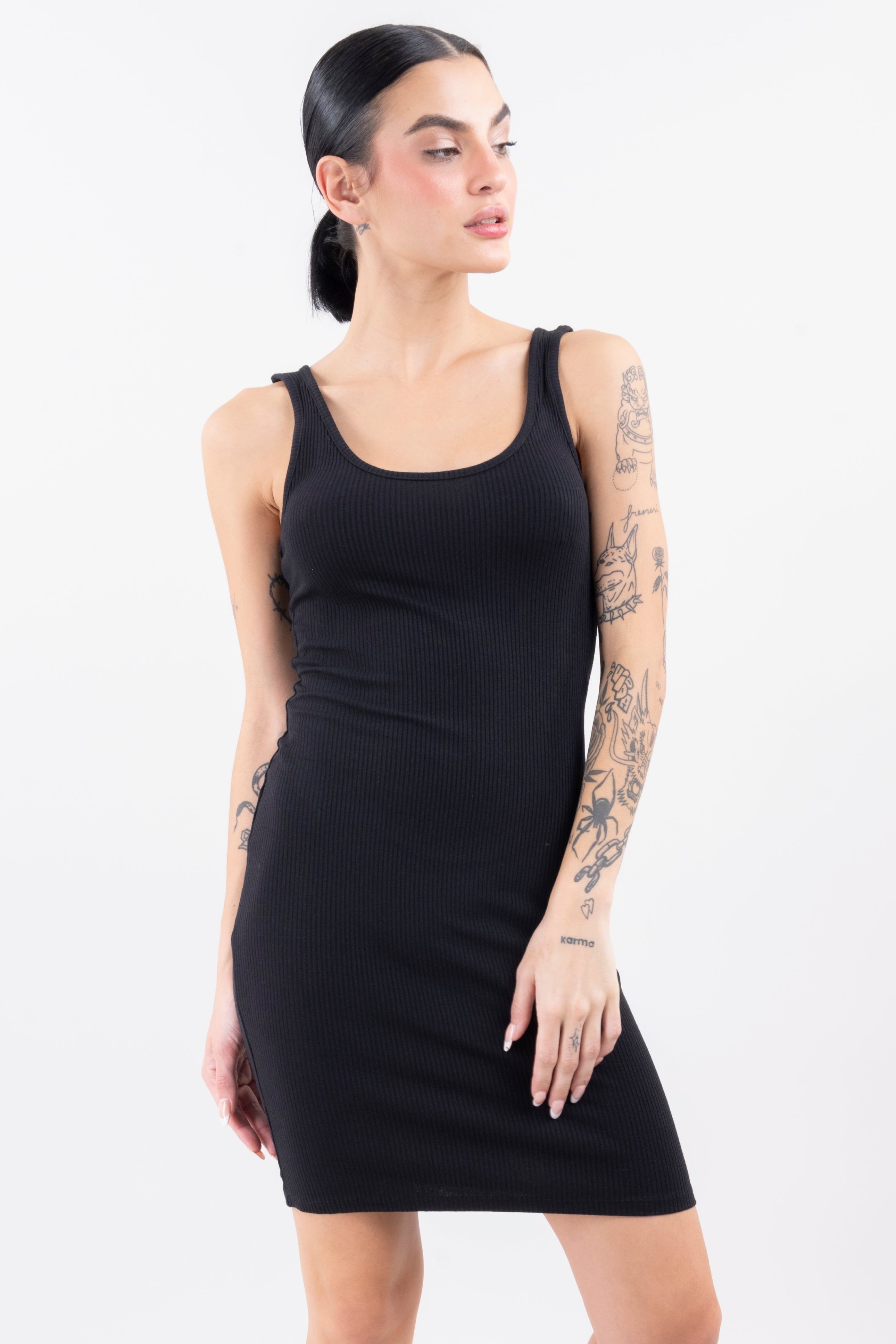 Vestido mini bodycon rib sold by Shasa
