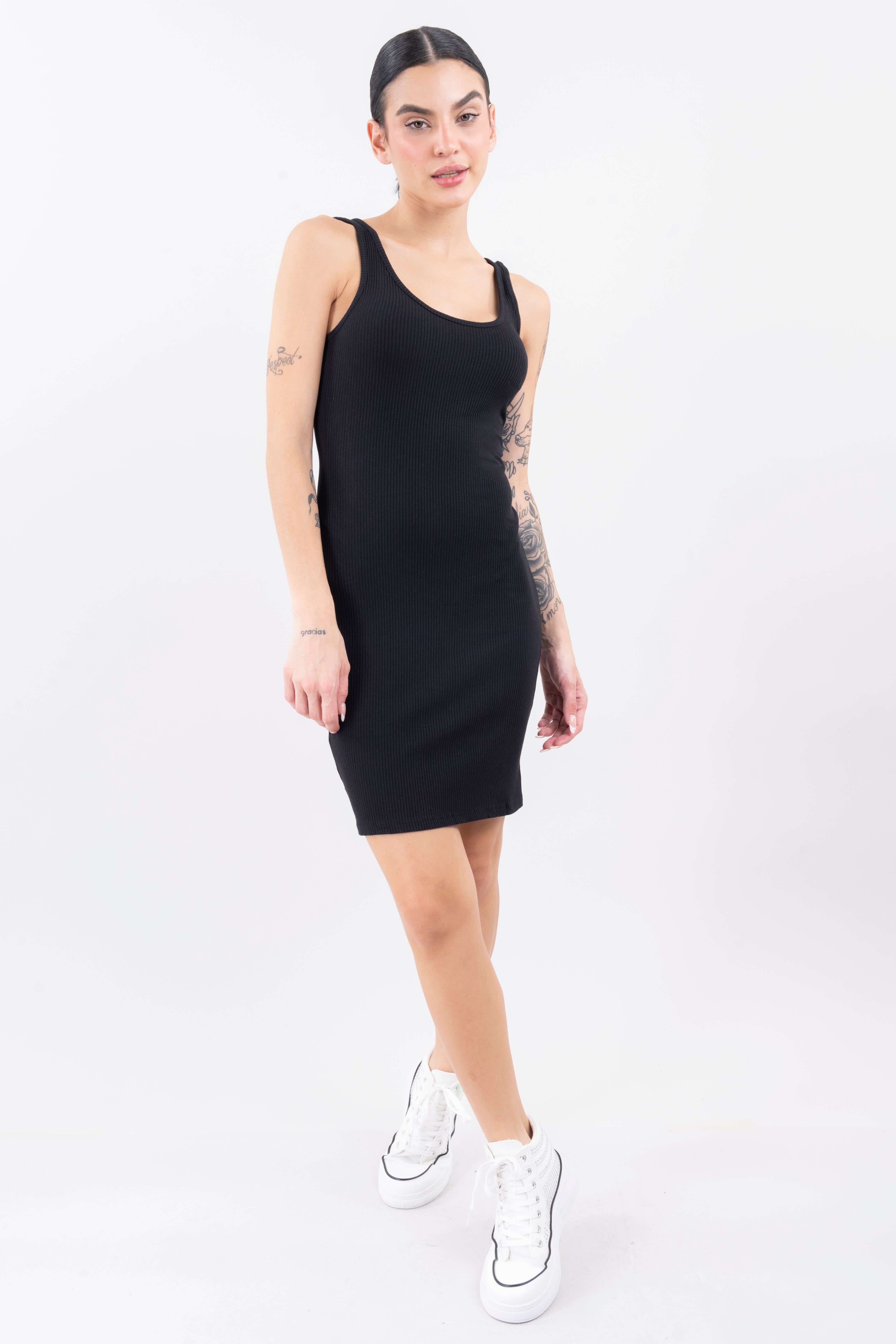 Vestido mini bodycon rib sold by Shasa product image thumbnail 2