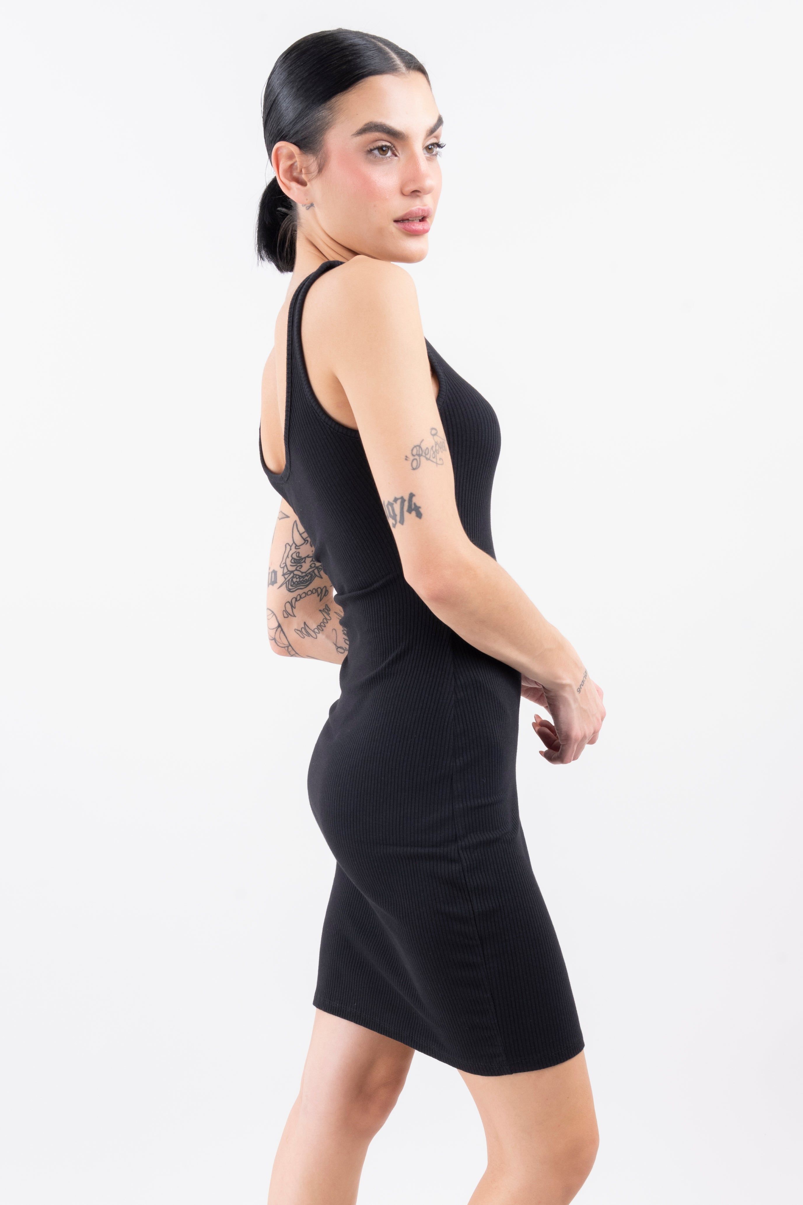 Vestido mini bodycon rib sold by Shasa product image thumbnail 3