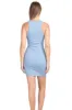 Vestido mini acanalado monocolor sold by Shasa