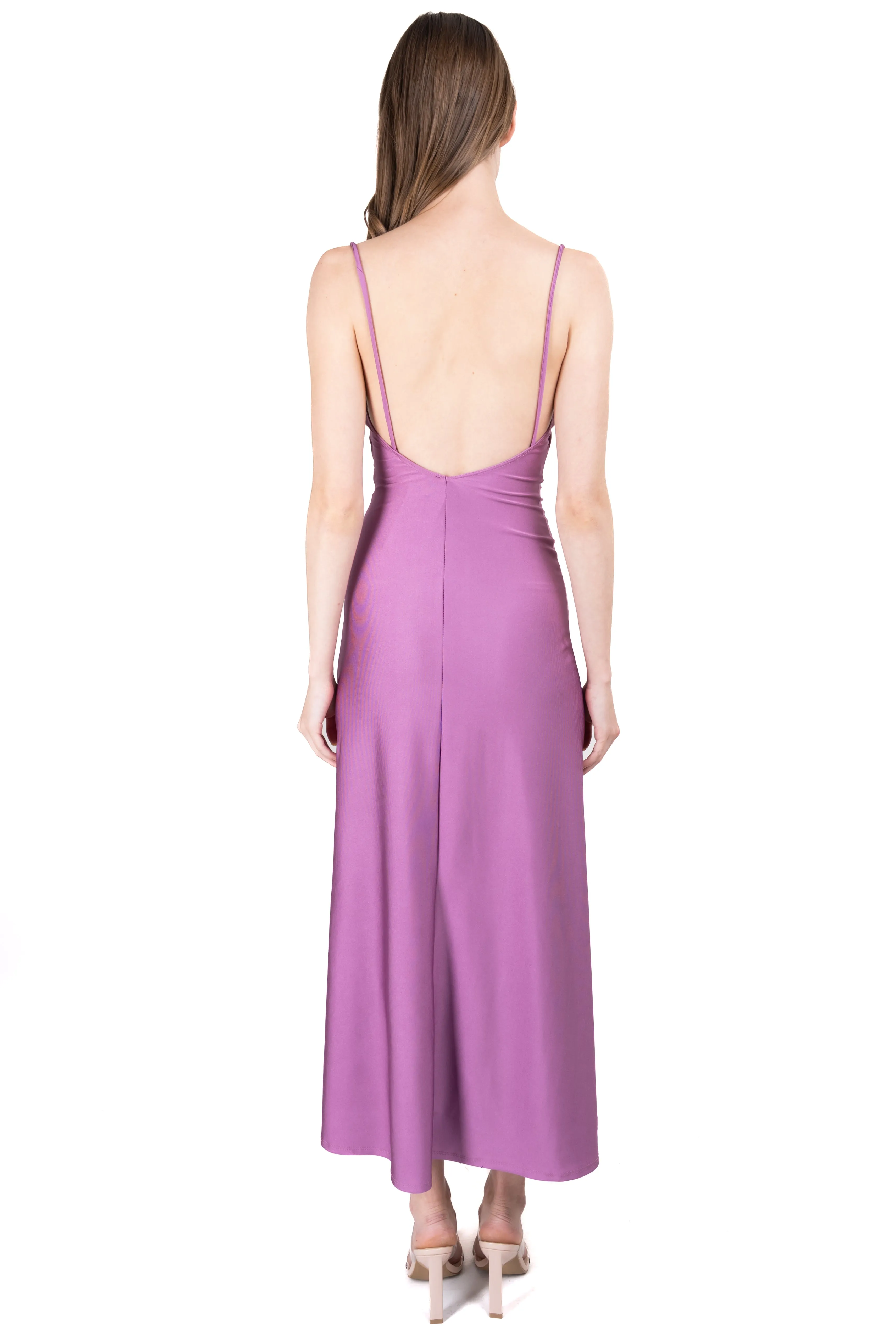 Vestido maxi escote drapeado sold by Shasa product image thumbnail 4