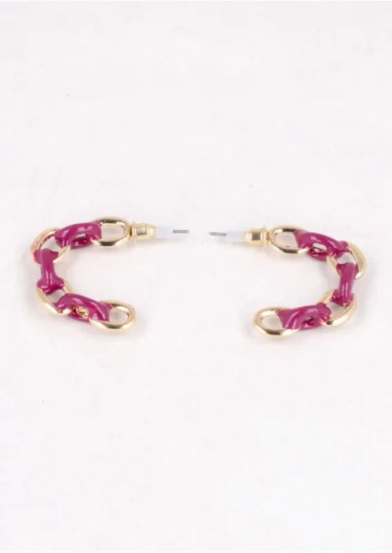 Arracadas Cadena Color sold by Shasa