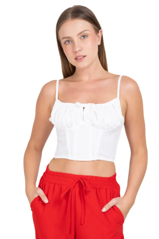 Top bustier busto fruncido sold by Shasa