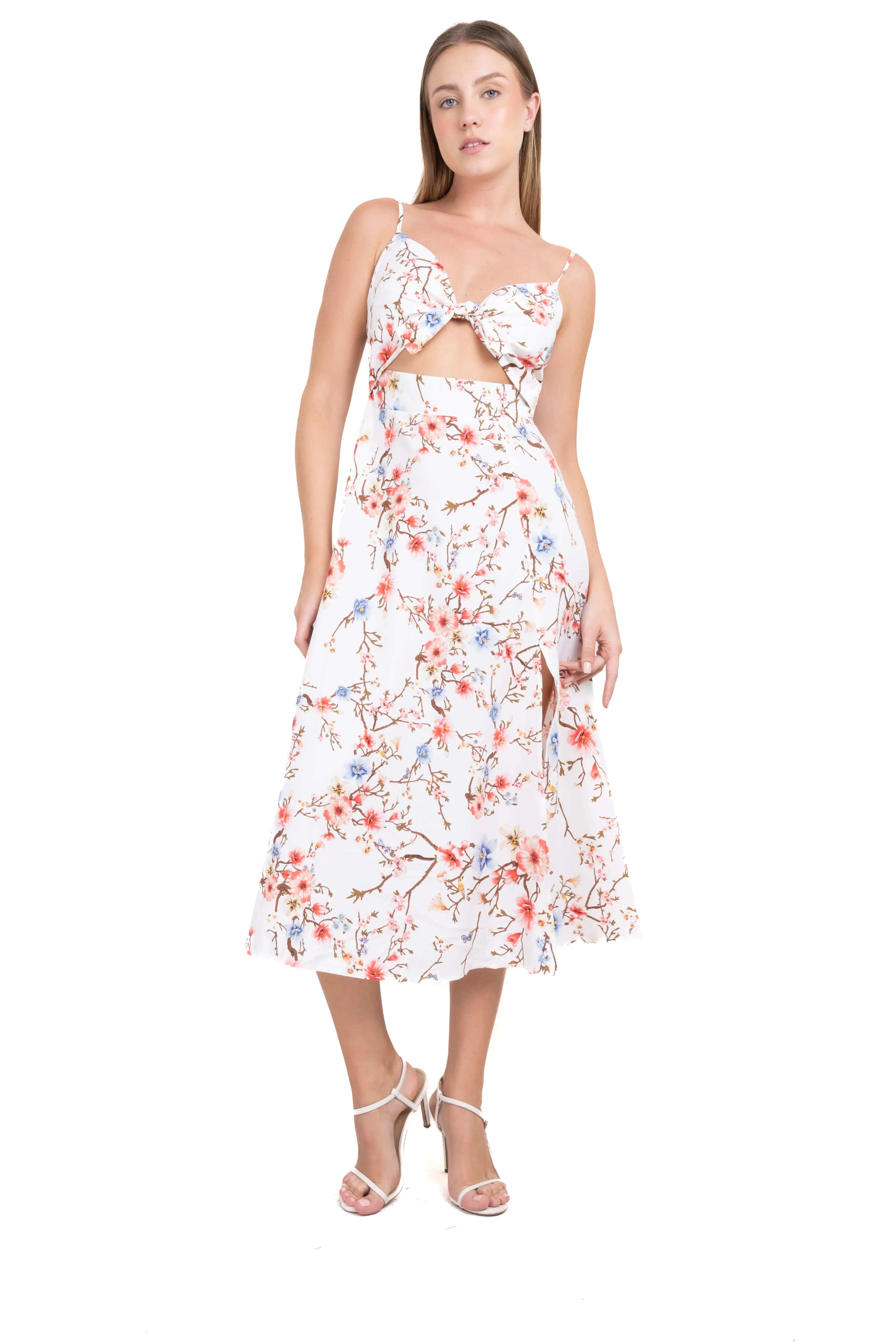 Vestido maxi flores moño sold by Shasa product image thumbnail 2