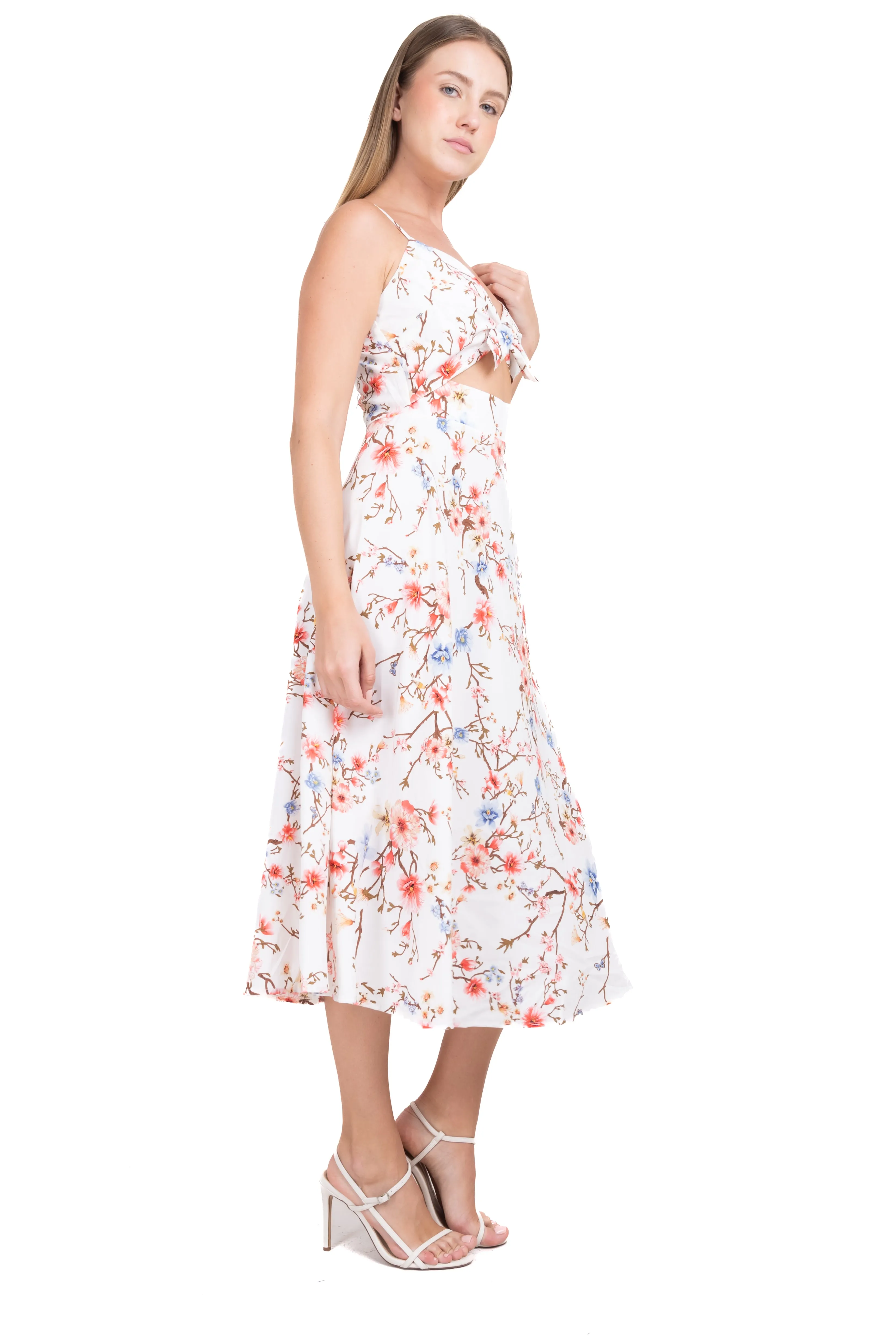 Vestido maxi flores moño sold by Shasa product image thumbnail 3