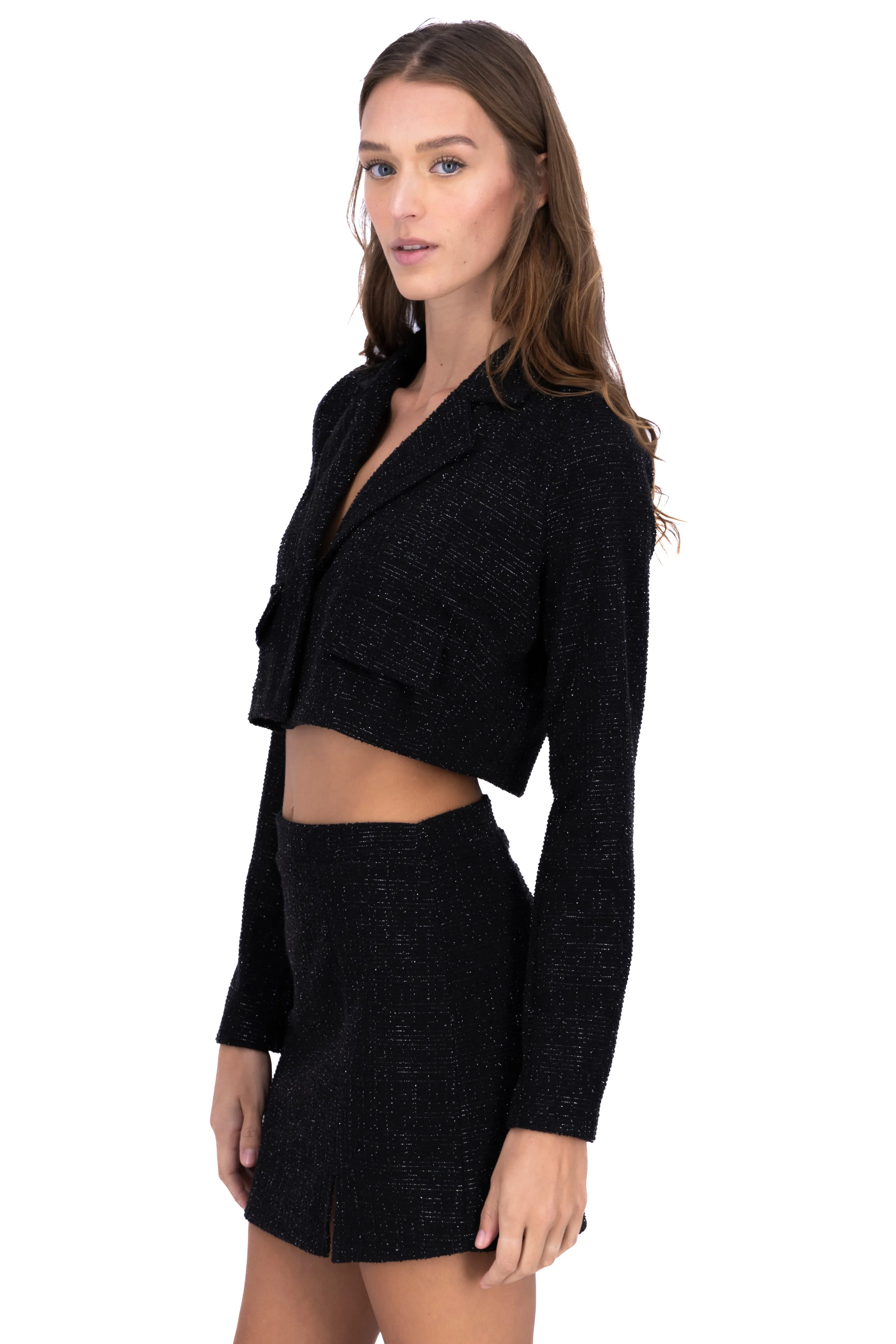 Blazer crop bolsillos textura sold by Shasa product image thumbnail 3