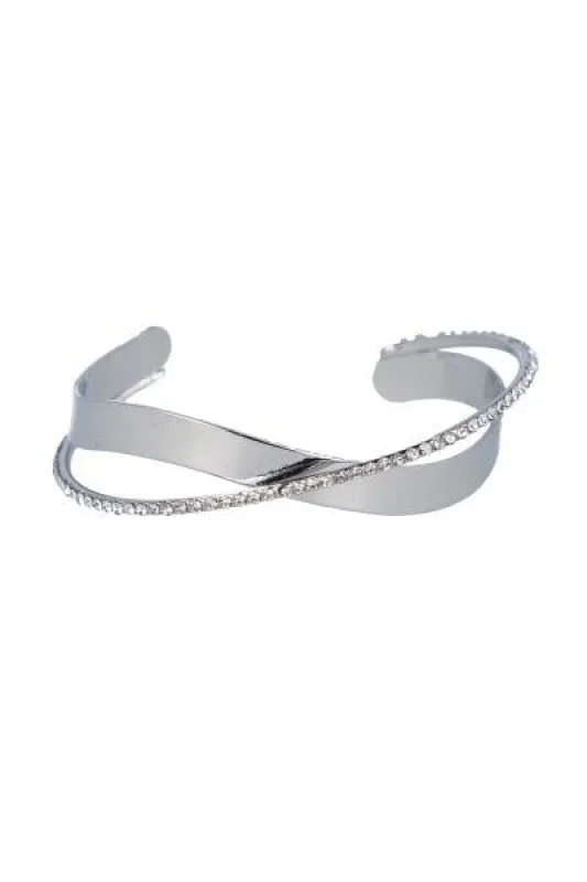 Cuff cruzado brillos sold by Shasa