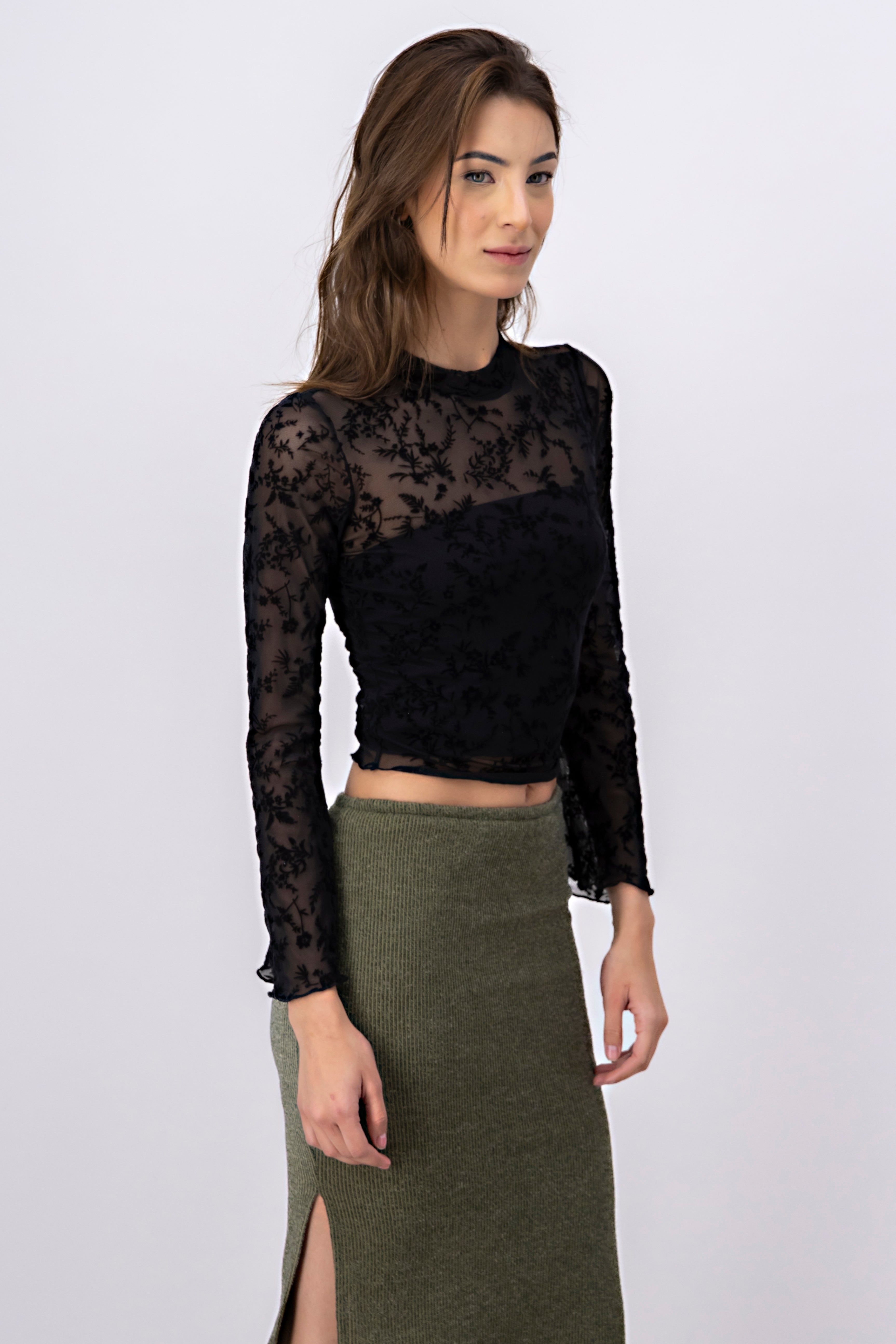 Top mesh flores flock sold by Shasa product image thumbnail 3