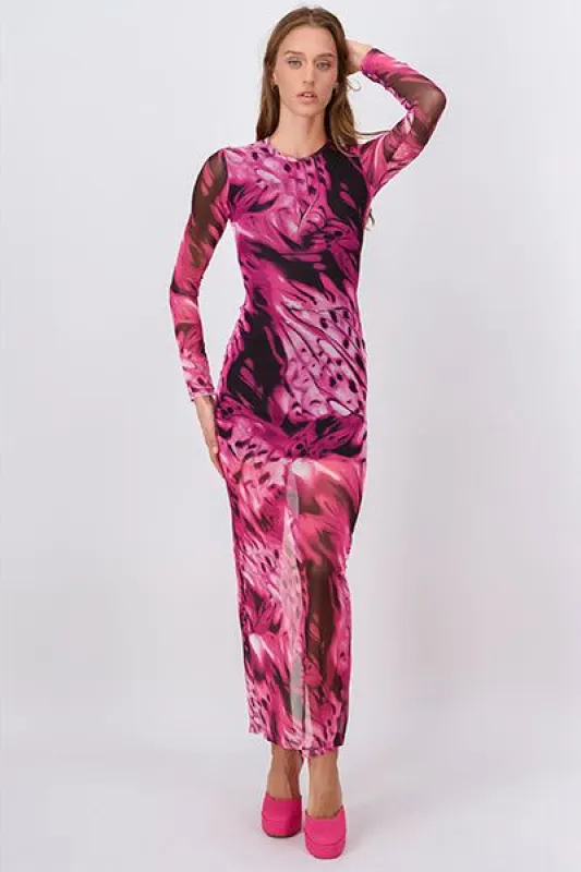Vestido Maxi Mesh Espalda Abierta sold by Shasa