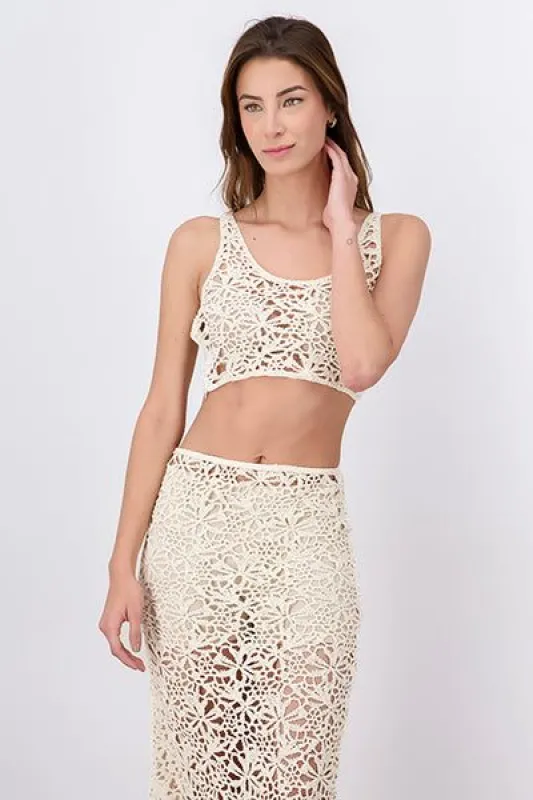 Top Crop Tirantes Crochet sold by Shasa