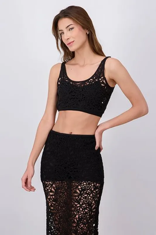 Top Crop Tirantes Crochet sold by Shasa