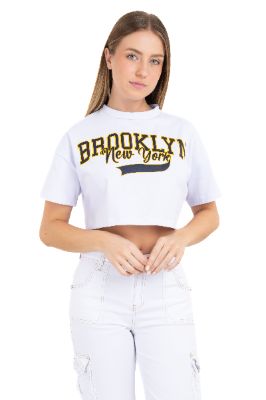 Top crop hombros caídos Nueva York sold by Shasa