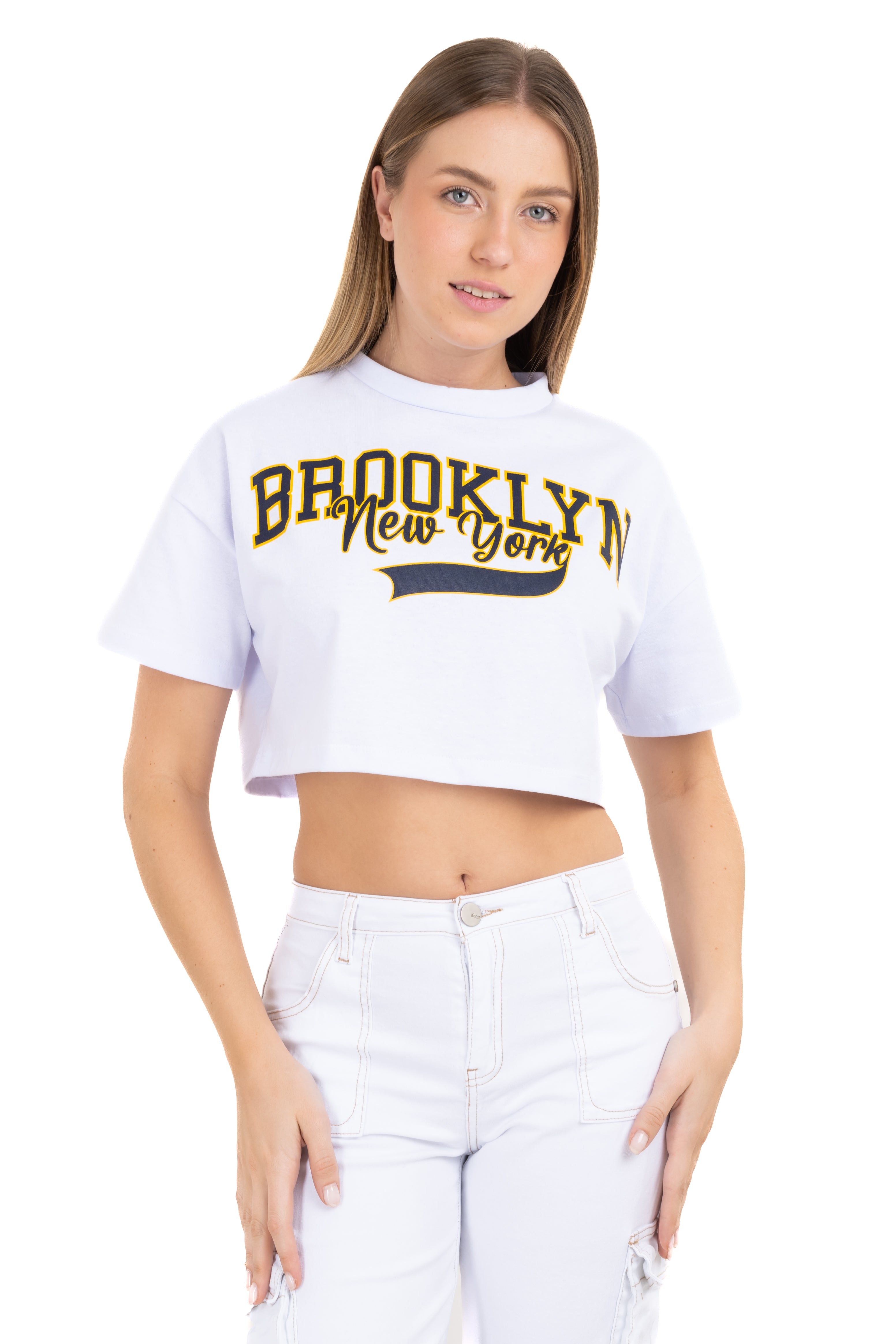 Top crop hombros caídos Nueva York sold by Shasa product image thumbnail 2