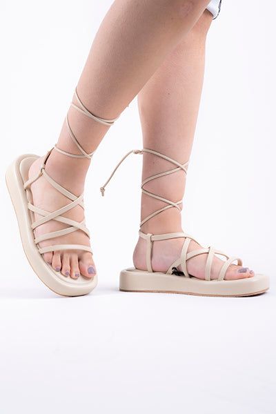 Sandalias planas lace up sold by Shasa product image thumbnail 2