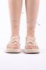 Sandalias planas lace up sold by Shasa