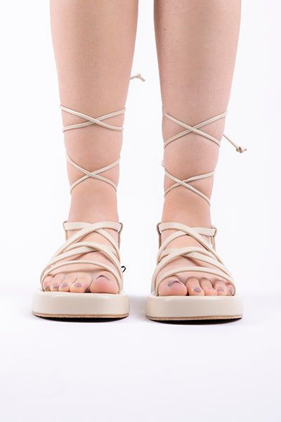 Sandalias planas lace up sold by Shasa product image thumbnail 3