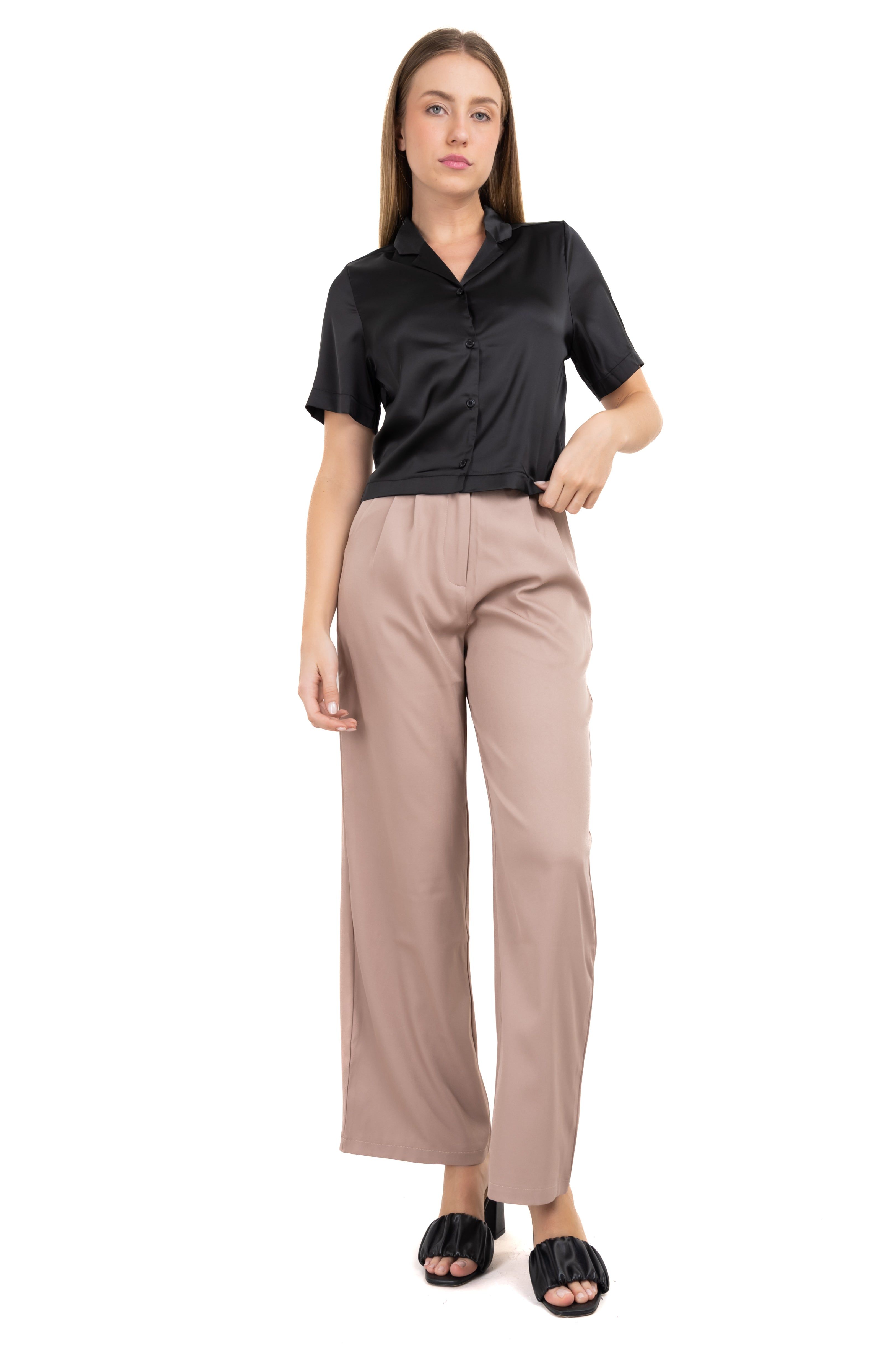 Pantalón recto liso pinzas sold by Shasa product image thumbnail 2
