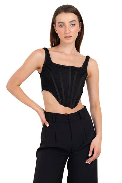 Top corset mesh monocolor sold by Shasa product image thumbnail 2