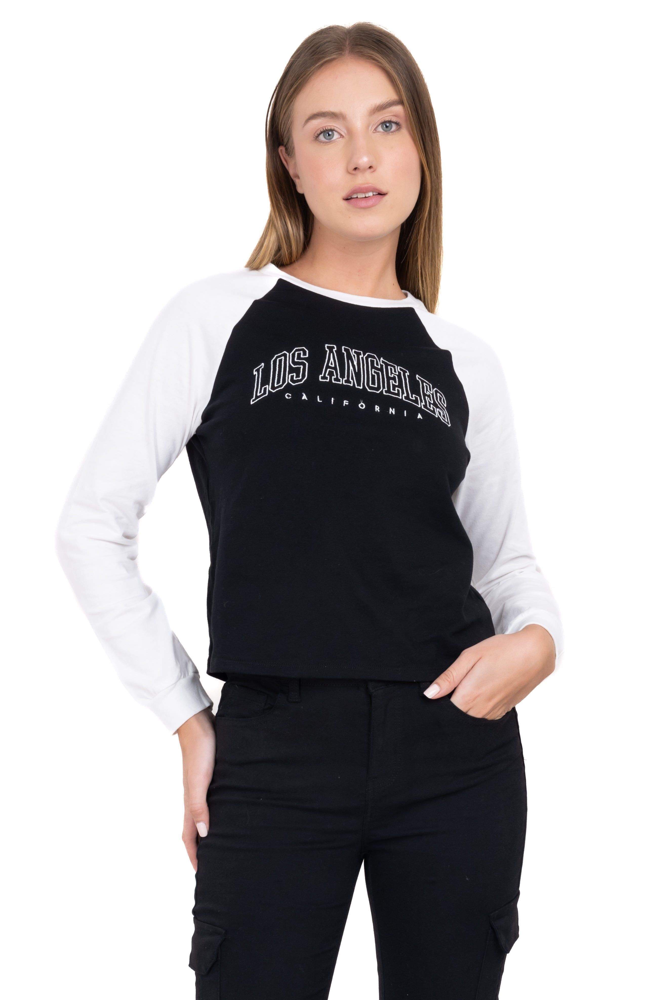 Playera manga larga contraste sold by Shasa product image thumbnail 2