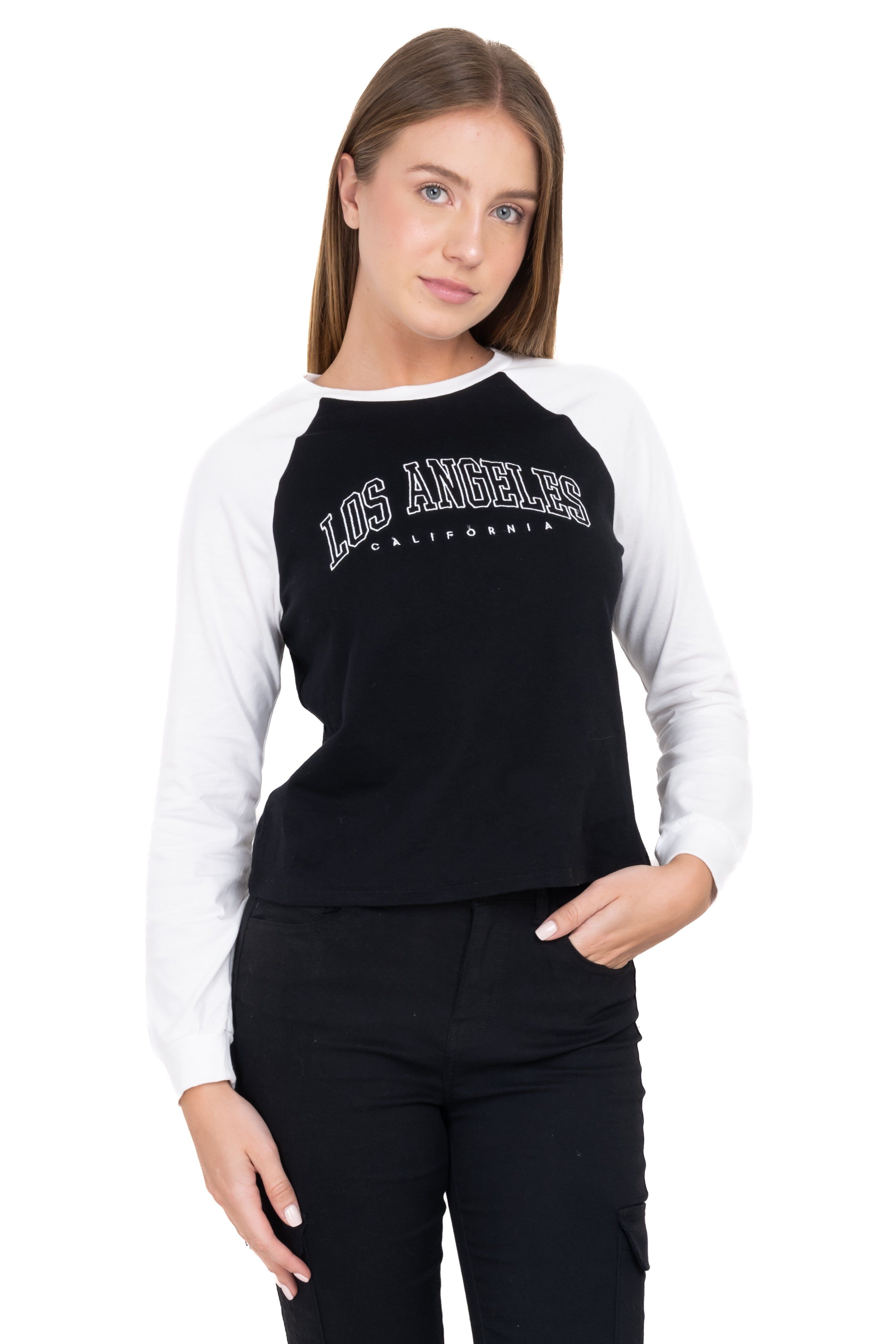 Playera manga larga contraste sold by Shasa product image thumbnail 5