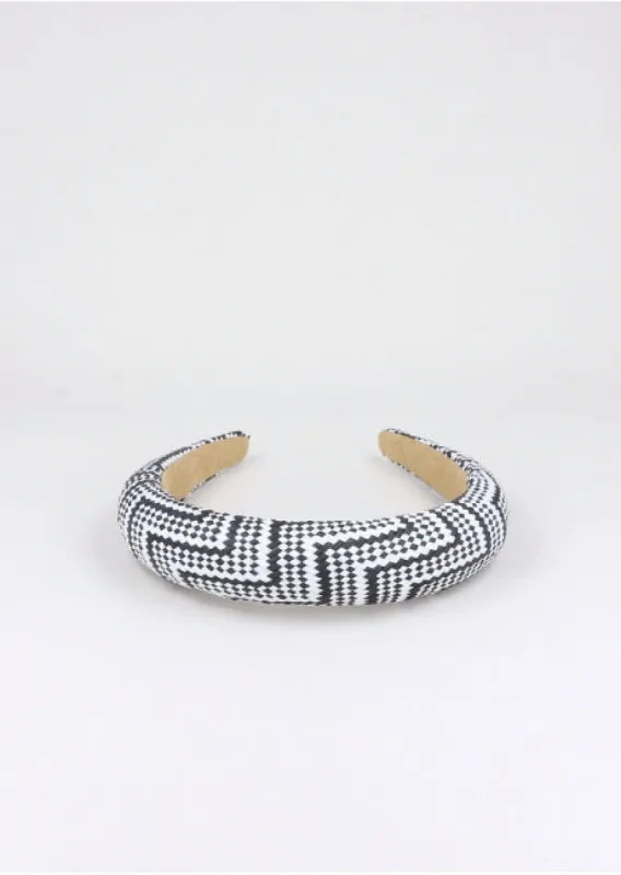Diadema Tejida Cuadros Bicolor sold by Shasa