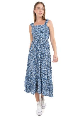 Vestido maxi tirantes anchos flores sold by Shasa