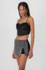 Corset con pliegues cuello cascada liso sold by Shasa