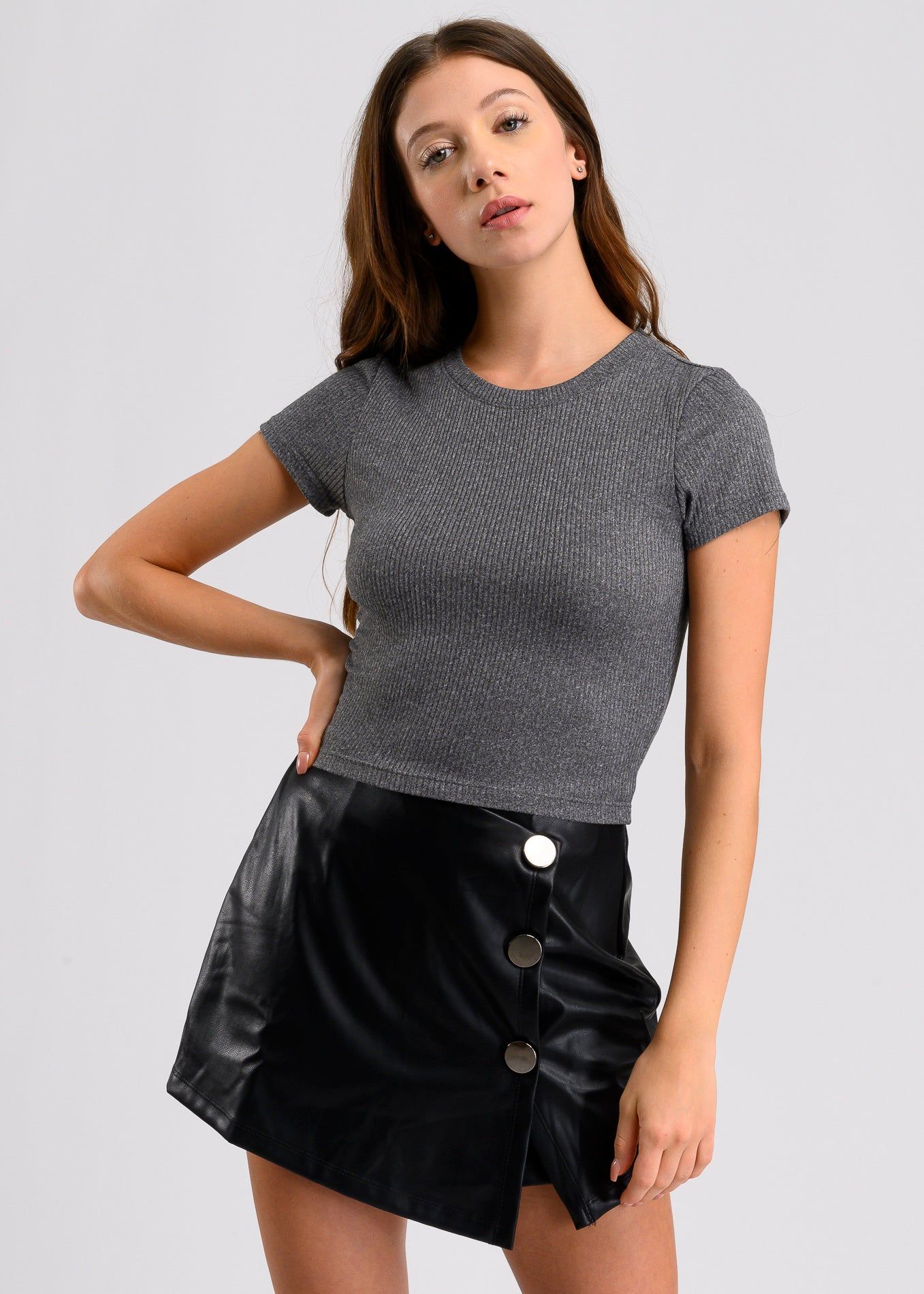 Top manga corta acanalado sold by Shasa product image thumbnail 2