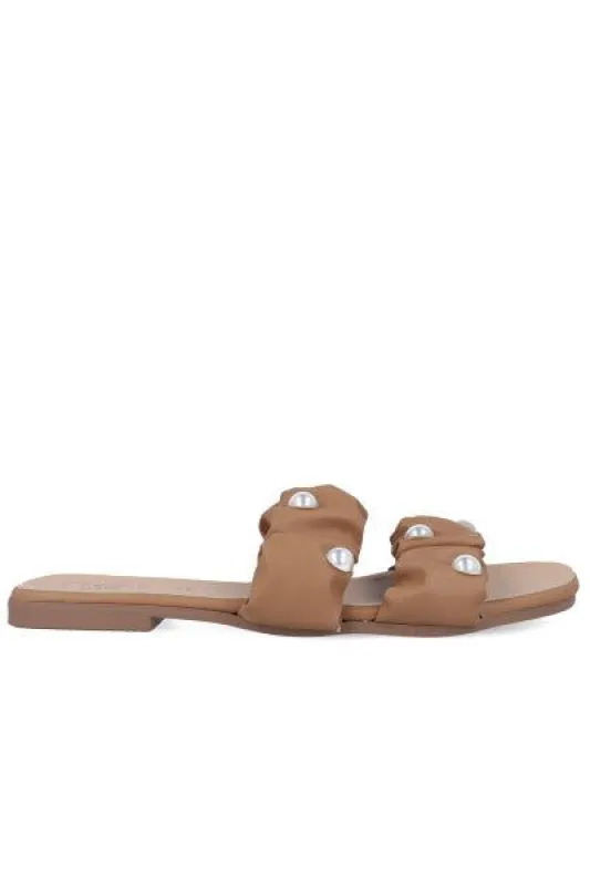 Sandalias Pala 2 Tiras Rugosas Perlas sold by Shasa