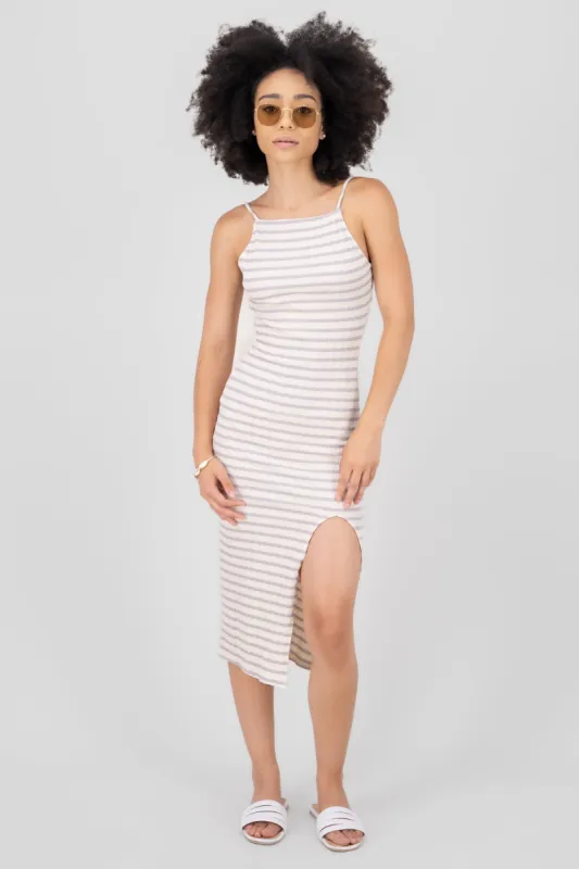 Vestido Midi Halter Rayas sold by Shasa