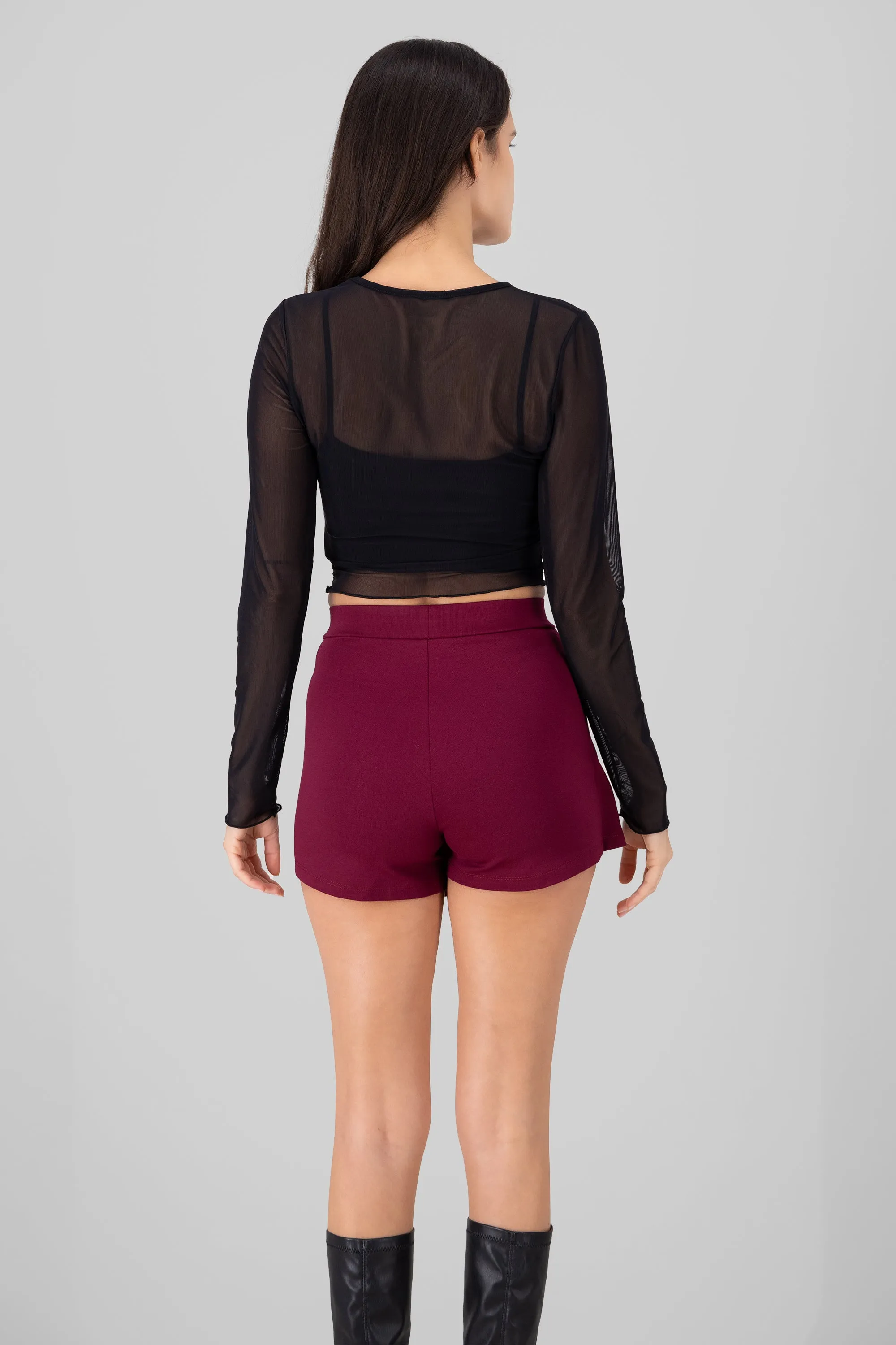 Blusa de manga larga con cut out de mesh sold by Shasa product image thumbnail 4