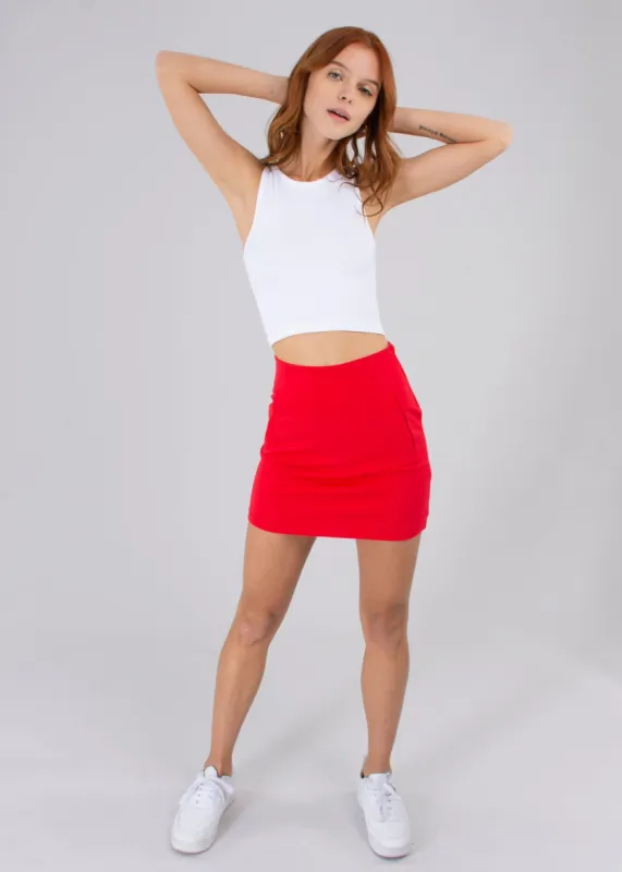 Falda Mini Cintura Alta Bolsa sold by Shasa