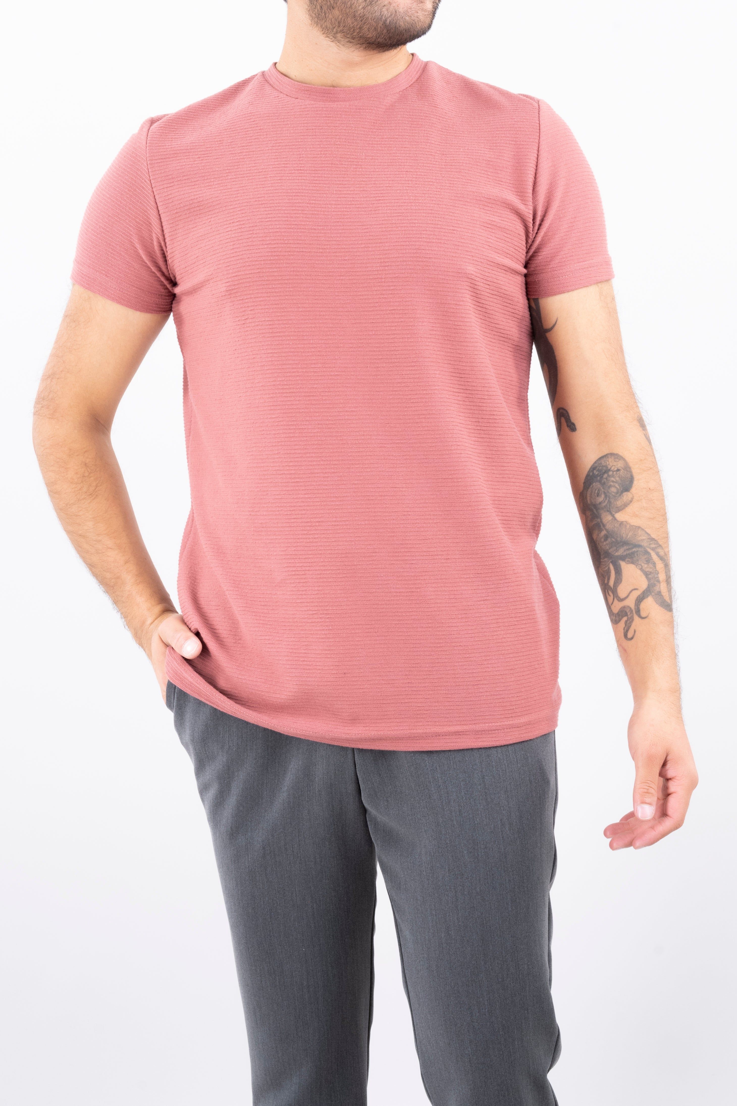 Playera cuello redondo textura sold by Shasa