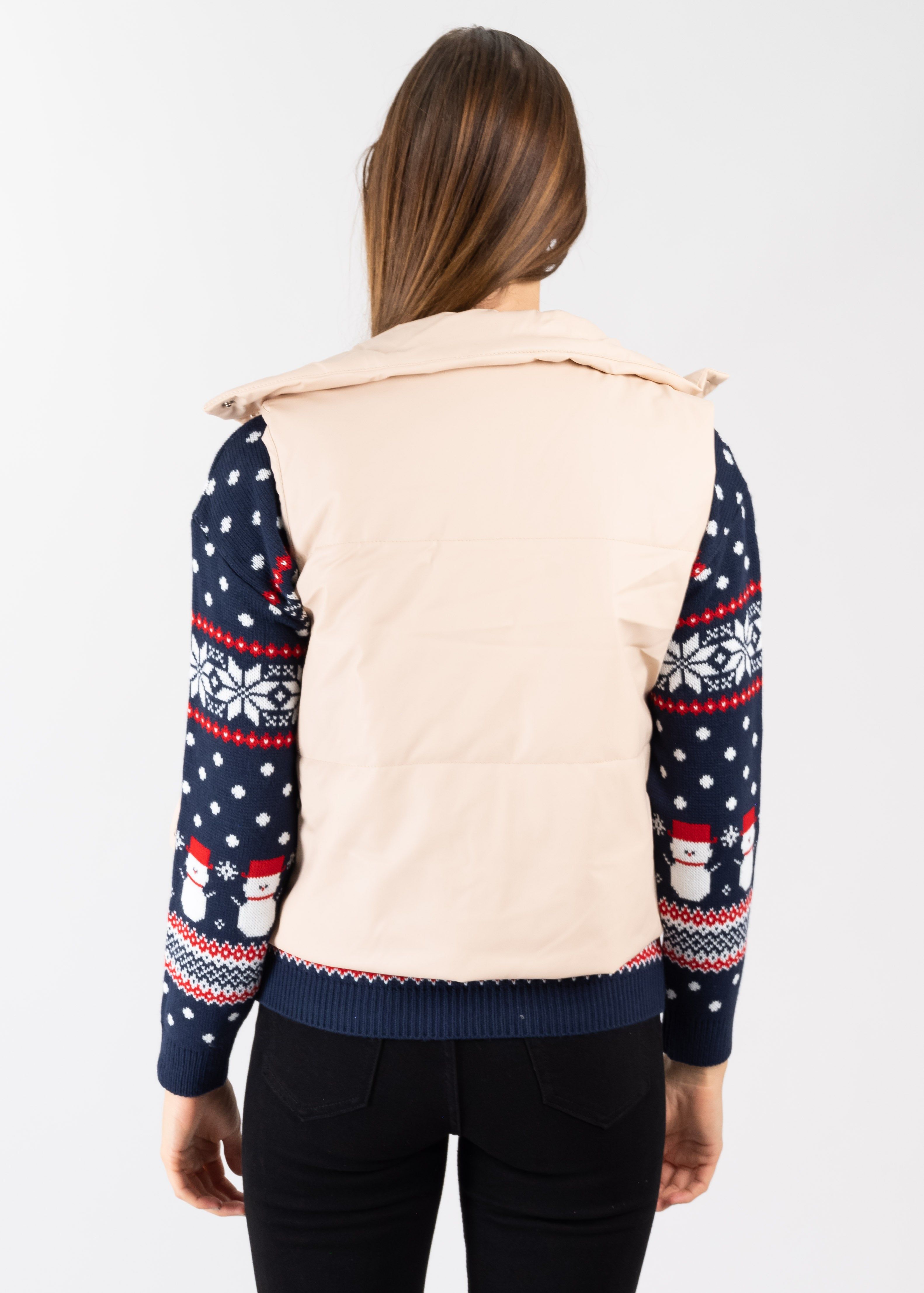 Chaleco capitonado corto efecto piel sold by Shasa product image thumbnail 4