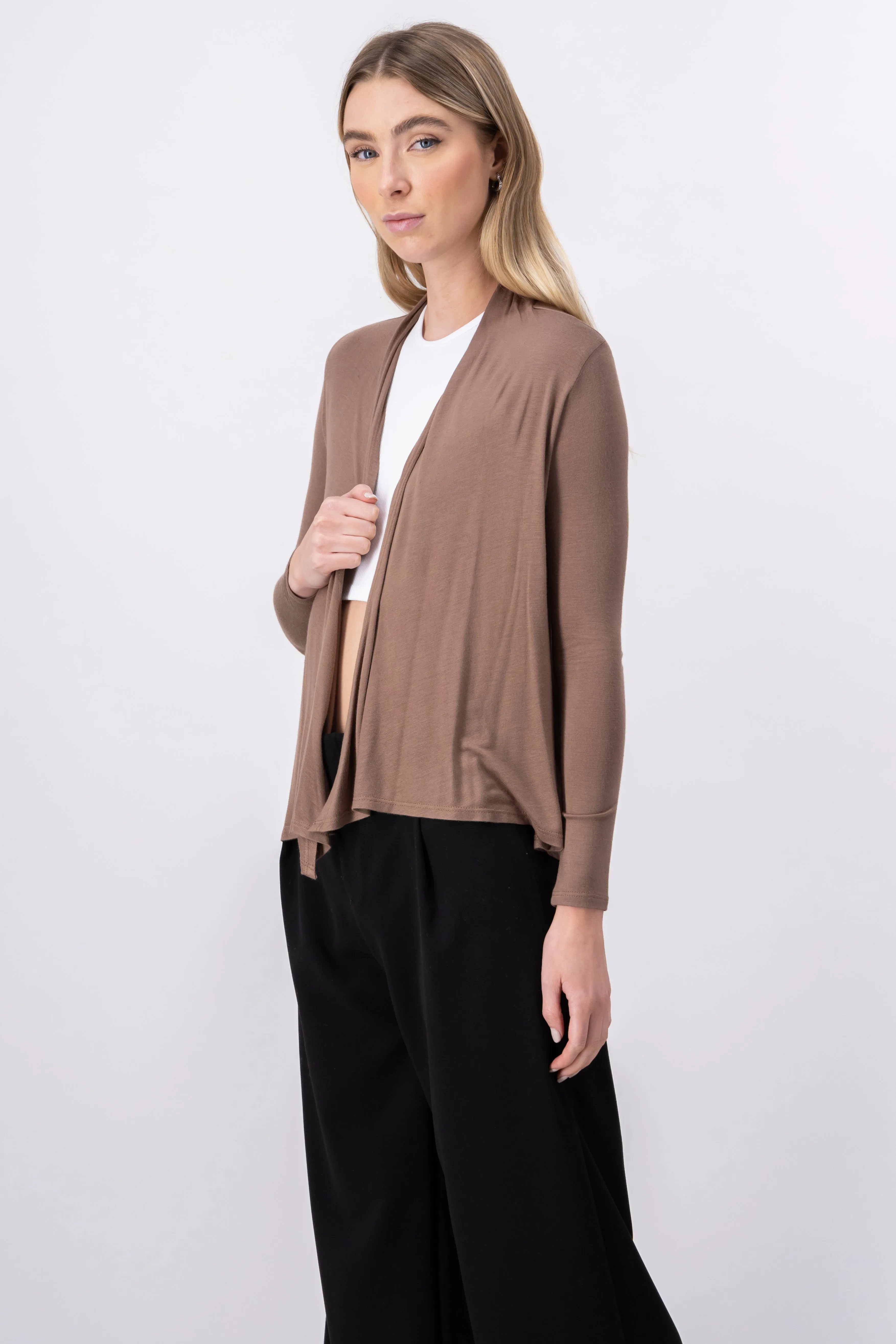 Cárdigan Corto Caída Cascada Manga Larga sold by Shasa product image thumbnail 3