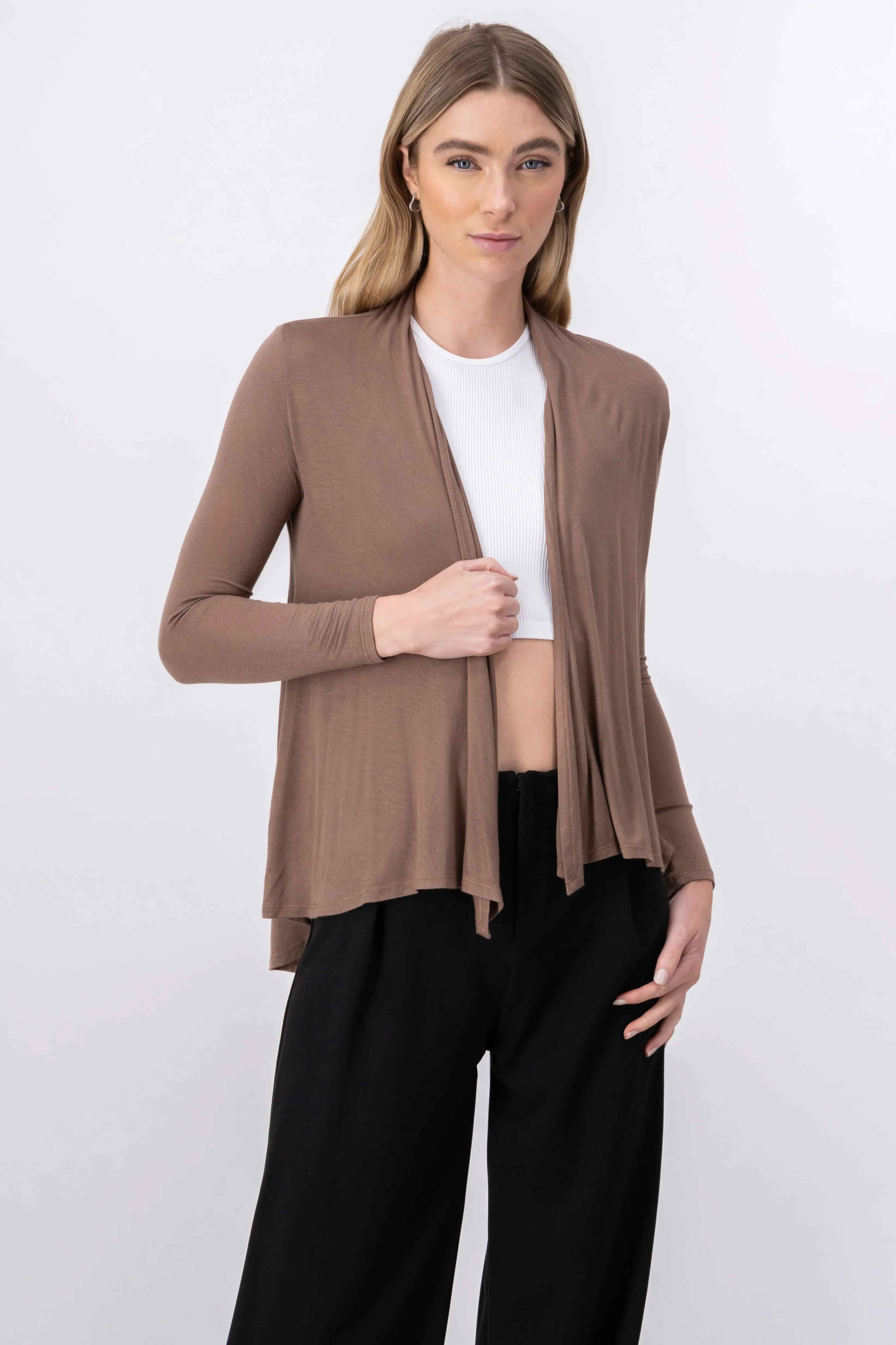 Cárdigan Corto Caída Cascada Manga Larga sold by Shasa