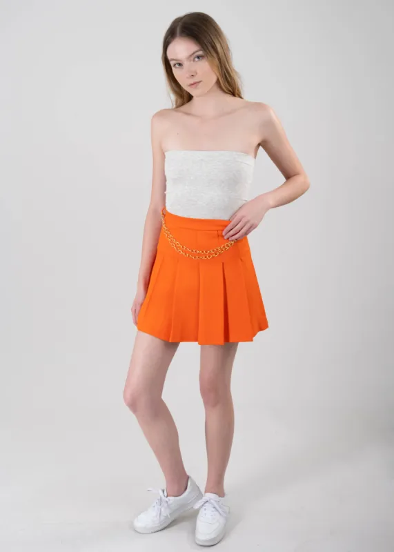Falda Mini Plisada Cadena Ancha sold by Shasa