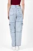 Jeans cargo carteras 2 bolsas cortes sold by Shasa