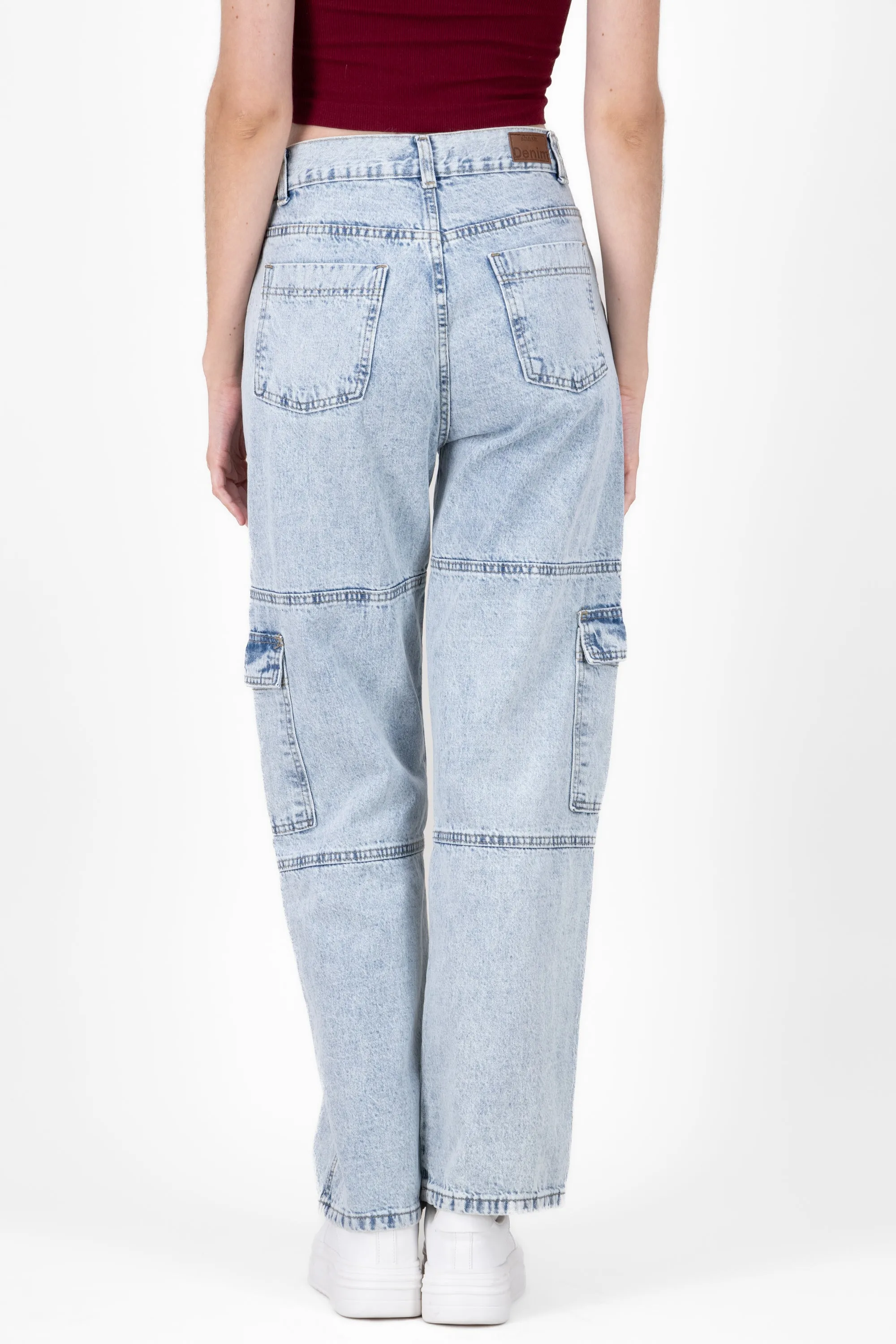 Jeans cargo carteras 2 bolsas cortes sold by Shasa product image thumbnail 4